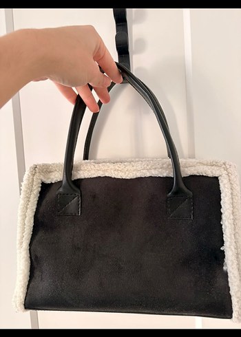 Kürklü Süet Kadın Çanta - Görsel 2