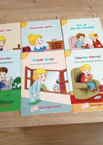 1.sınıf Resimli Eğitici Masallar seti- 10 kitap var
