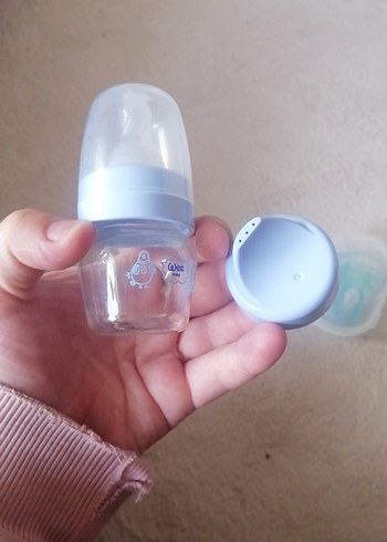 Pastel Mavi Bebek Biberonu - Görsel 2