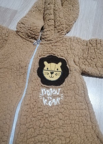 Kahverengi Erkek Bebek Peluş Tulum - Görsel 2