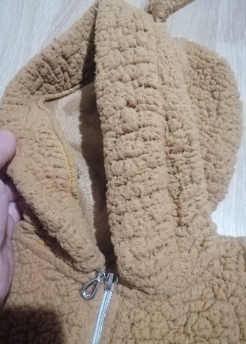 Kahverengi Erkek Bebek Peluş Tulum - Görsel 3