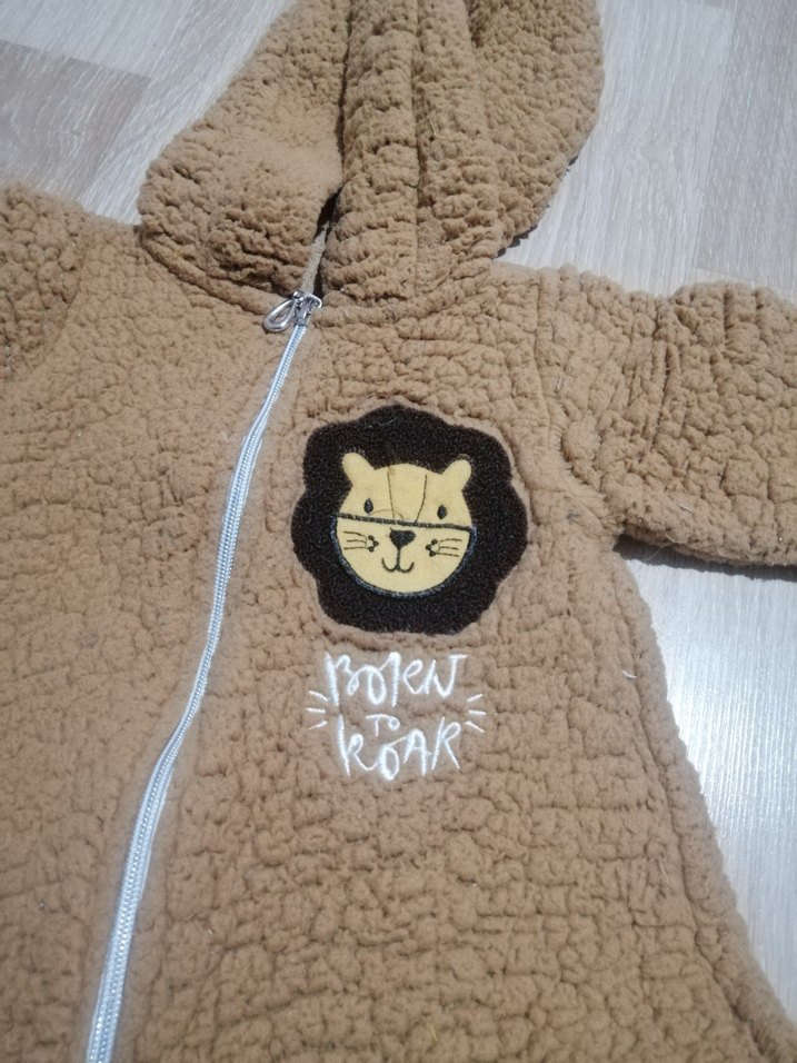 Kahverengi Erkek Bebek Peluş Tulum - Görsel 2