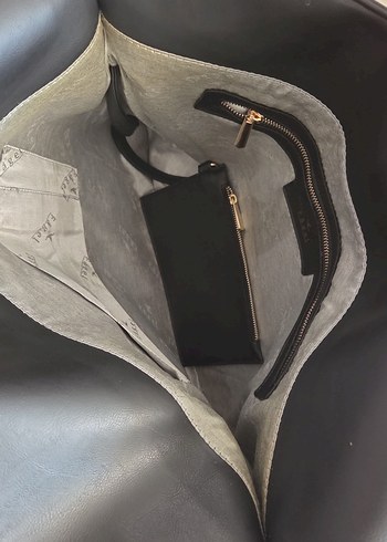 Siyah  Kadın Omuz Çantası - Görsel 8