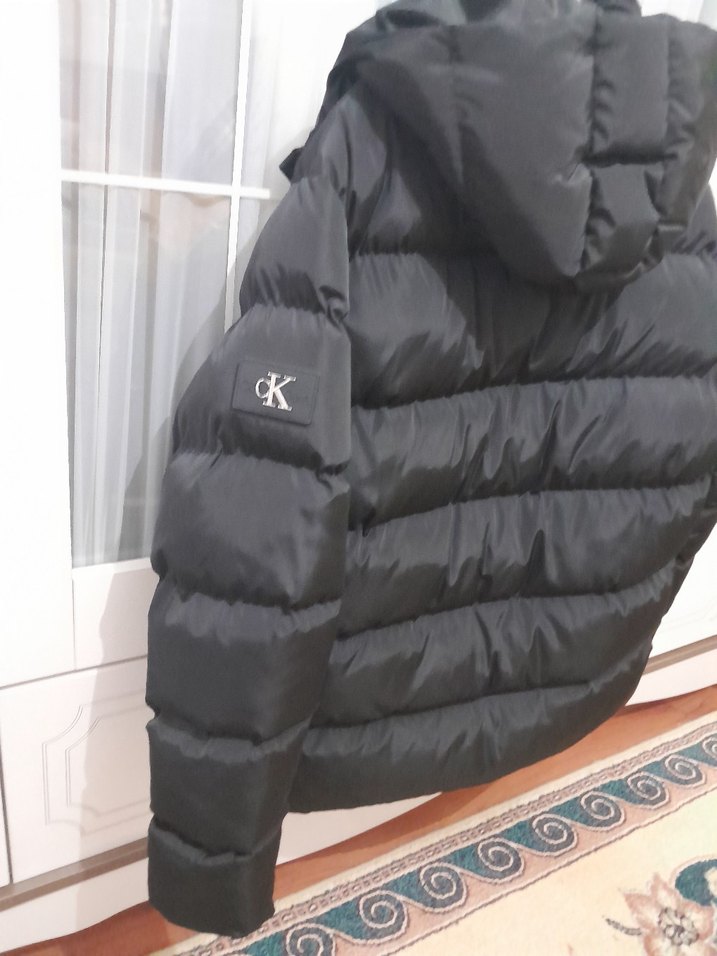 Siyah Şişme Erkek Mont - Görsel 4