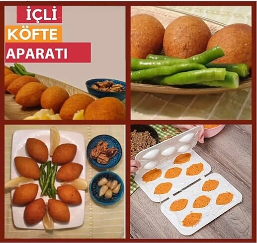 5 bölmeli içli köfte aparatı