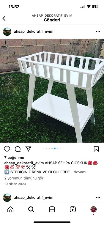 Ahşap cıceklik