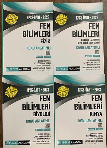 PEGEM ÖABT Fen Bilimleri Konu Anlatımlı Set