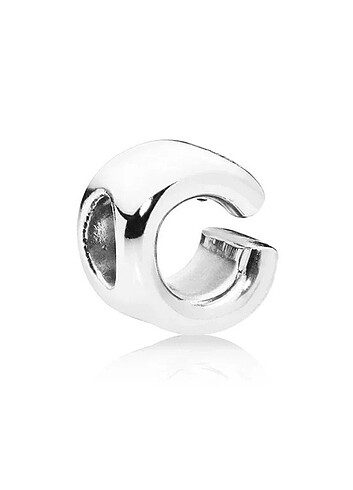 Beden 925 Ayar Gümüş Harf Charm