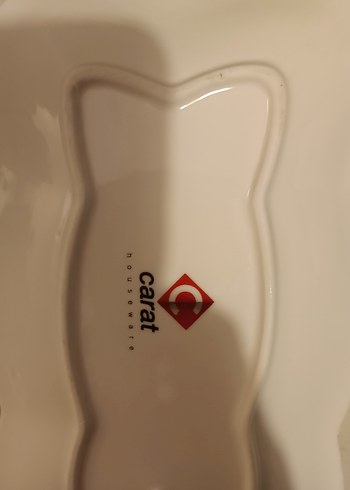 Kelebek Desenli Beyaz Seramik Tabak Seti - Görsel 3