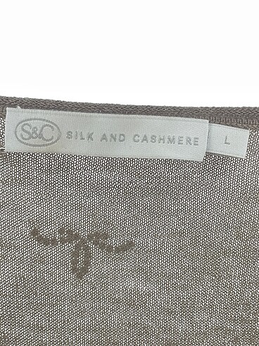 l Beden kahverengi Renk Silk & Cashmere Bluz %70 İndirimli.