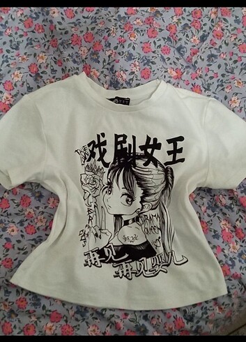 anime crop/ tişört 