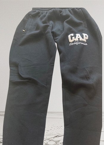 Gap Kadın Gri Baskılı Fermuarlı Eşofman Altı