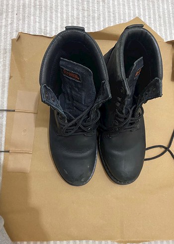 Kemer Detaylı Siyah Erkek Biker Botu Harley davidson - Görsel 3