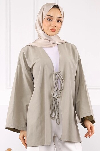 haki ön bağlamalı kimono