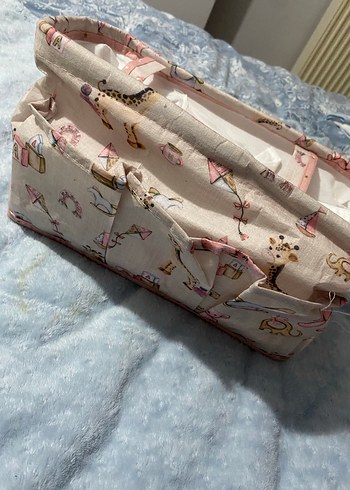 Pembe Desenli Bebek Bakım Çantası - Görsel 2