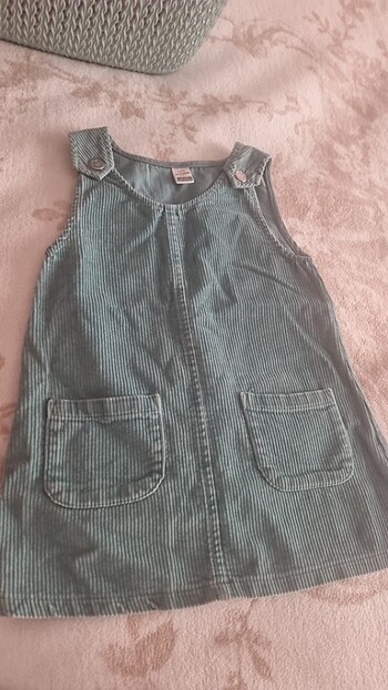 Kız çocuk kadife elbise - Görsel 2