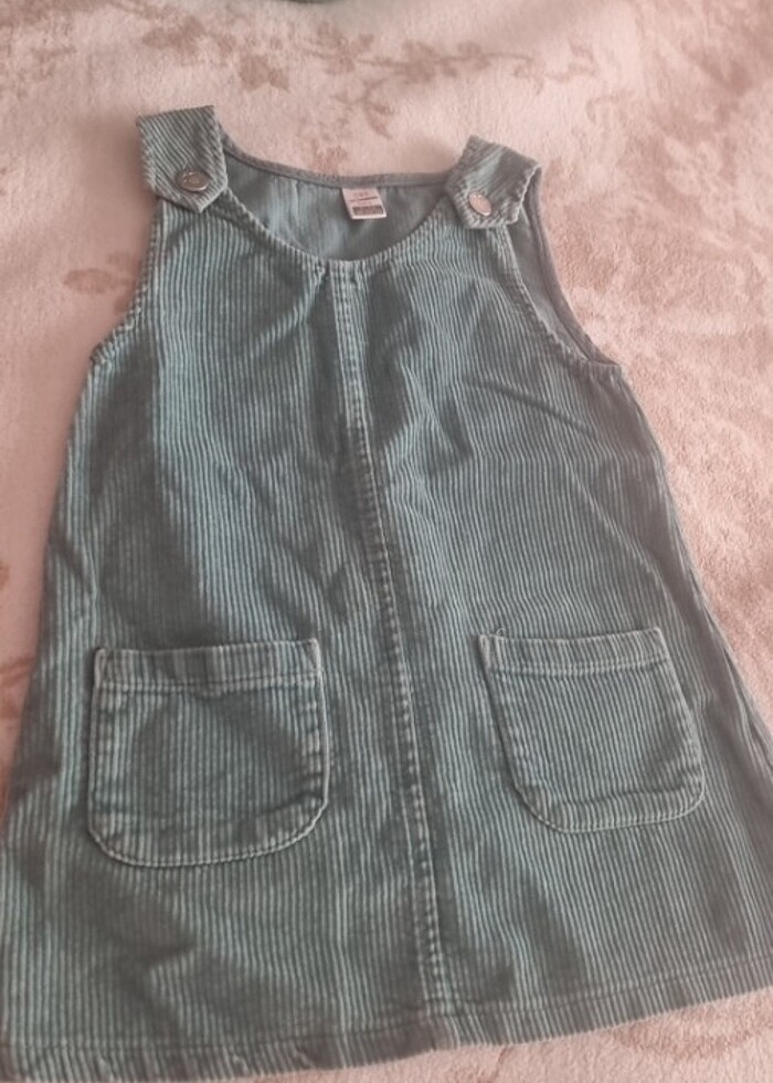 Kız çocuk kadife elbise - Görsel 2