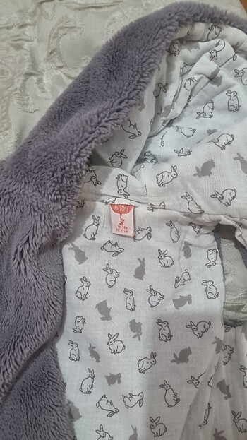 18-24 Ay Beden mor Renk Peluş yelek kız çocuk mor-griye dönük 