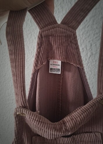 Salopet, fitilli kadife bahçıvan pantolon  - Görsel 3