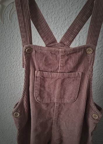 Salopet, fitilli kadife bahçıvan pantolon  - Görsel 5