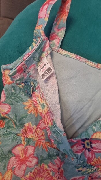 Çiçekli şort tulum, şort, tulum, salopet  - Görsel 3