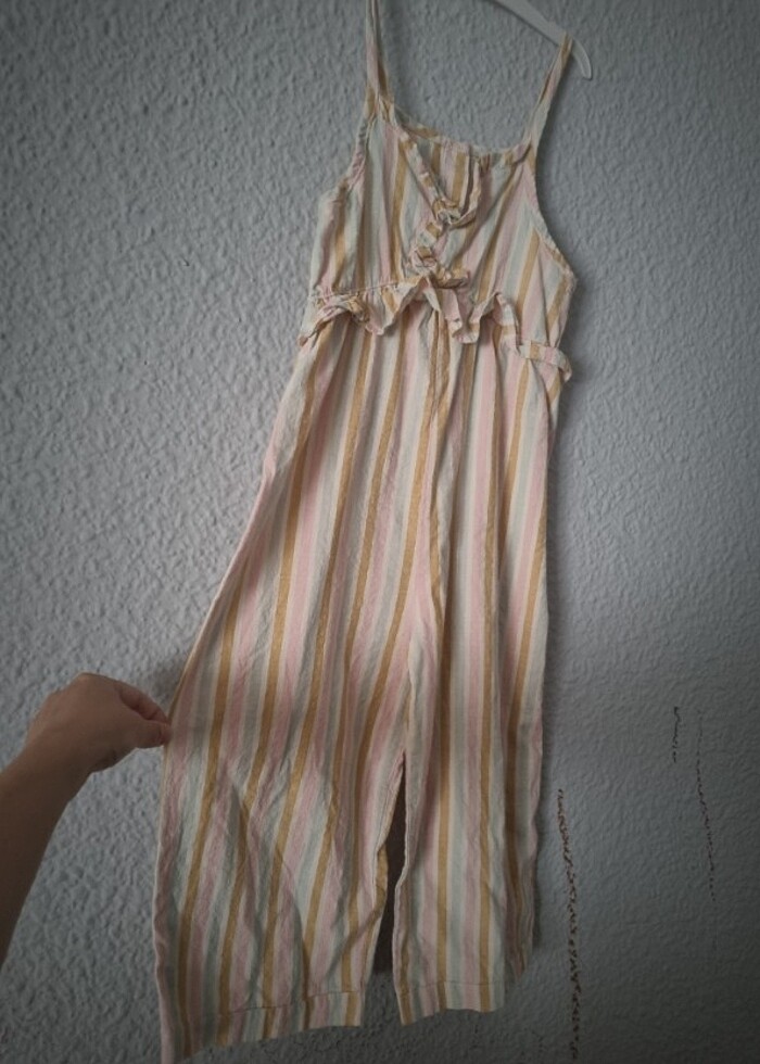 Keten salopet, tulum  - Görsel 3