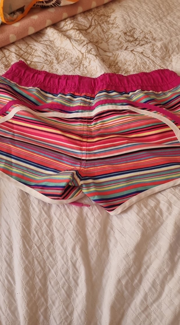 Renkli Bağcıklı Kadın Mini Şort - Görsel 3