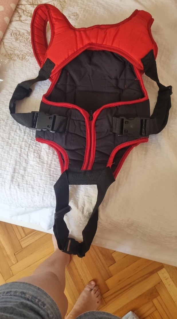 Kırmızı Bebek Taşıyıcı Kanguru - Görsel 2