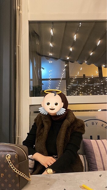 Diğer Kadın kahverengi kürk yelek