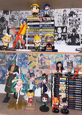 Toplu anime figür manga