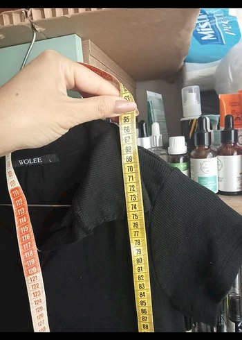 Trendyol & Milla Siyah Kısa Kollu Midi Elbise triko