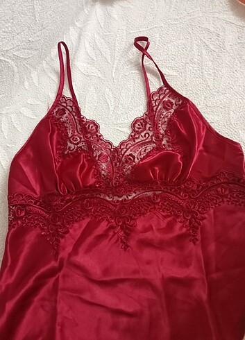 m Beden Kadin saten pijama ust