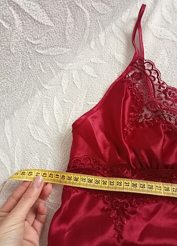 m Beden bordo Renk Kadin saten pijama ust