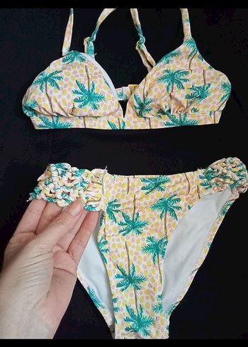 Sarı Bohem Desenli Bikini - Görsel 3