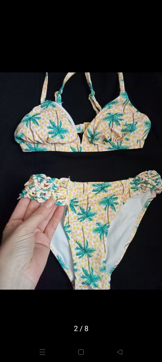 Sarı Bohem Desenli Bikini - Görsel 3