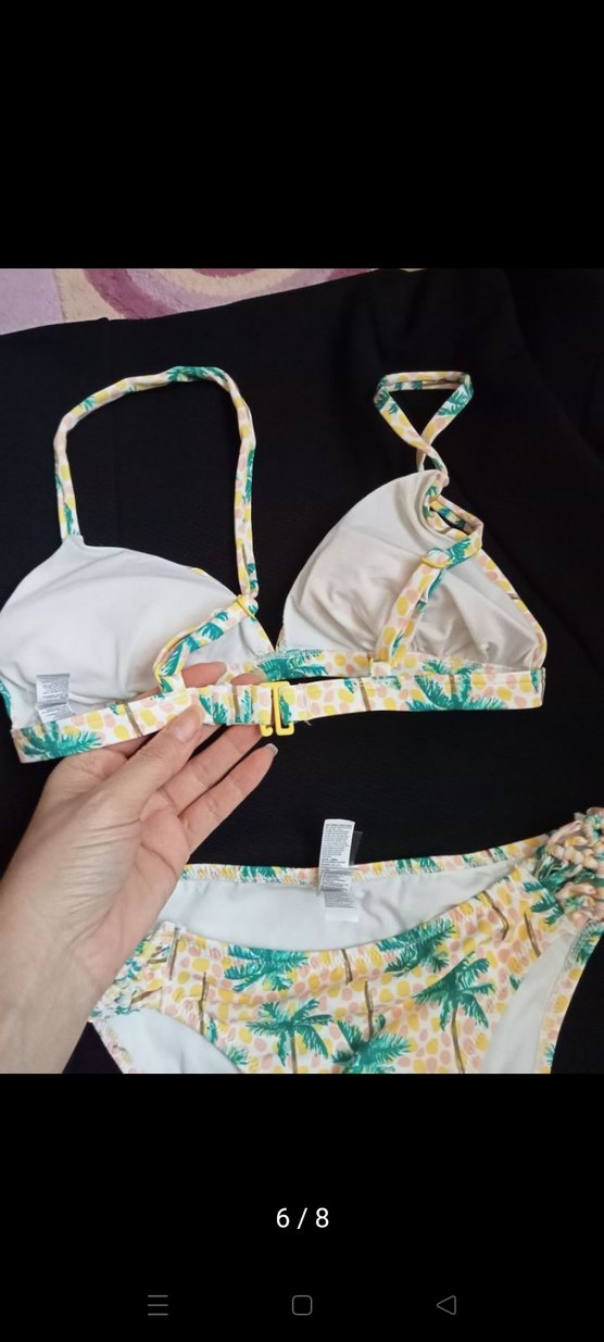 Sarı Bohem Desenli Bikini - Görsel 4