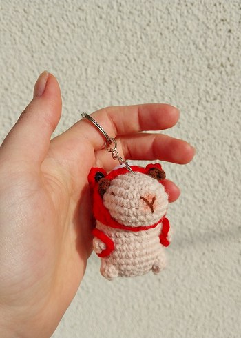 kalp motifli cappybara - Görsel 3