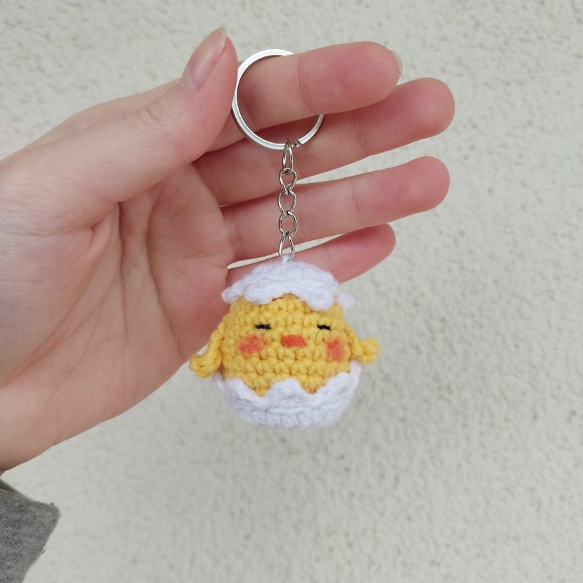 Örgü Sarı Civciv Anahtarlık - Görsel 2