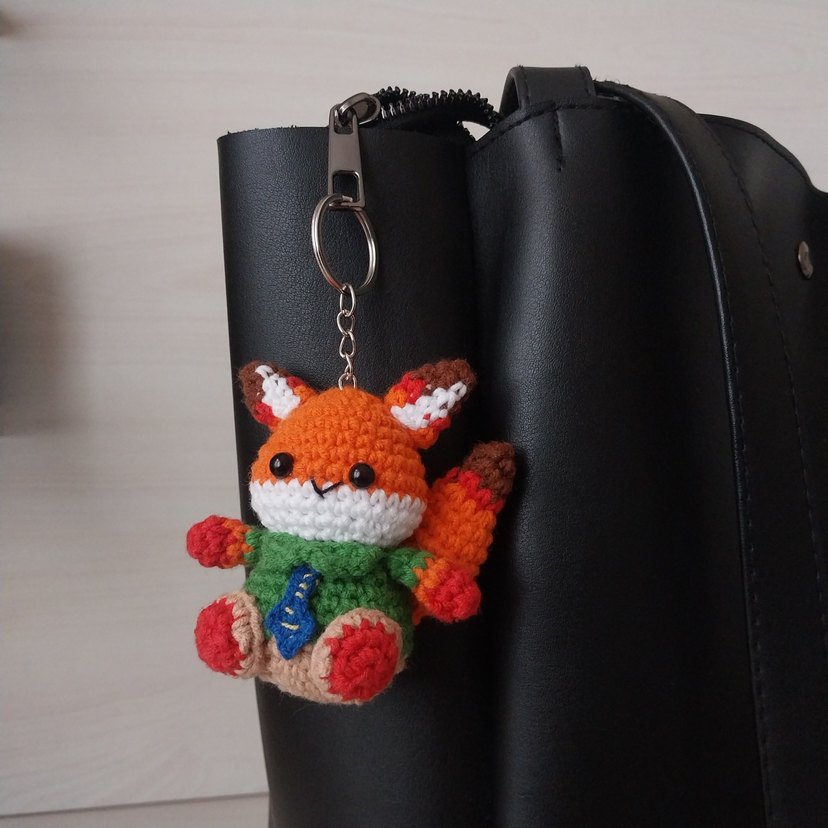 zootopia judy ve nick amigurumi anahtarlık - Görsel 2