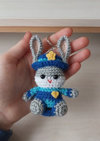 judy zootopia amigurumi anahtarlık - Görsel 2