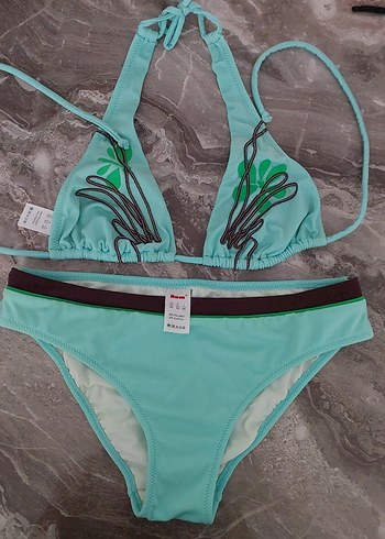 Kom marka Turkuaz Bikini Takımı