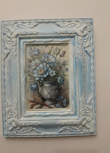 Beden Tablo, seramik, baskı resimli, camlı 2 adet, 25 cm*20 cm'dir, as