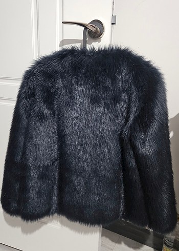 gece mavisi Kadın Kürk - Görsel 3