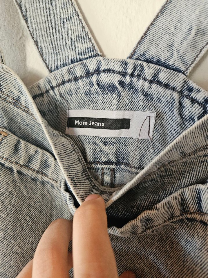 Kadın Denim Şort Tulum - Görsel 3