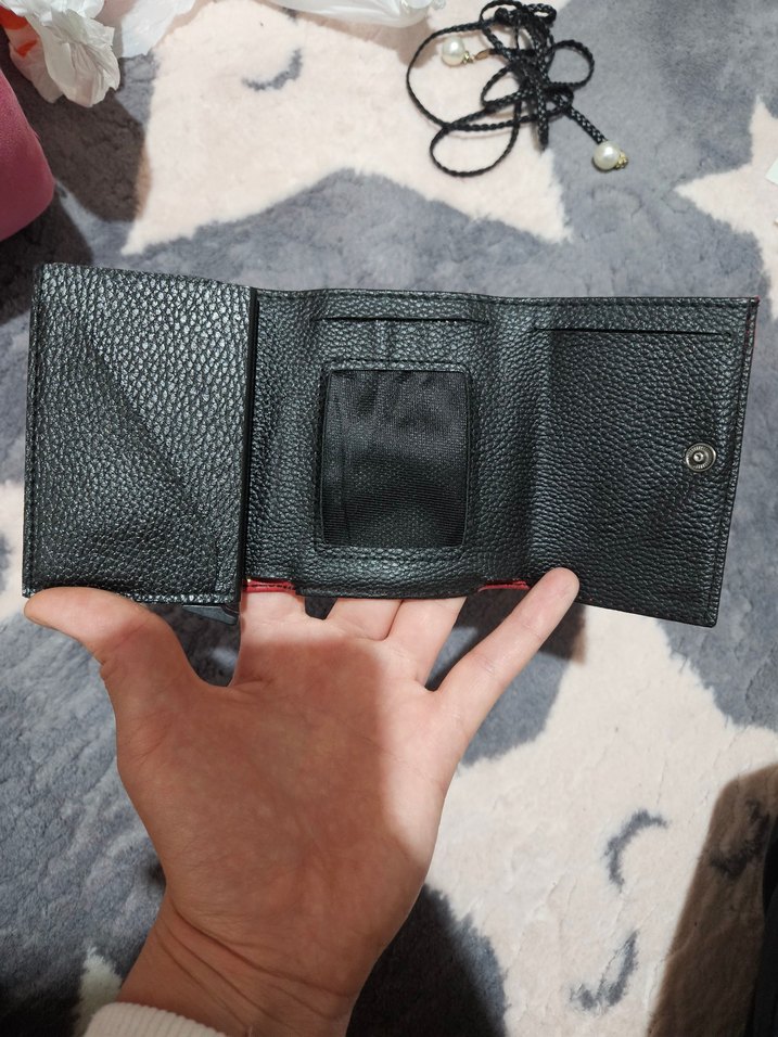 Kırmızı Deri kartlık - Görsel 4