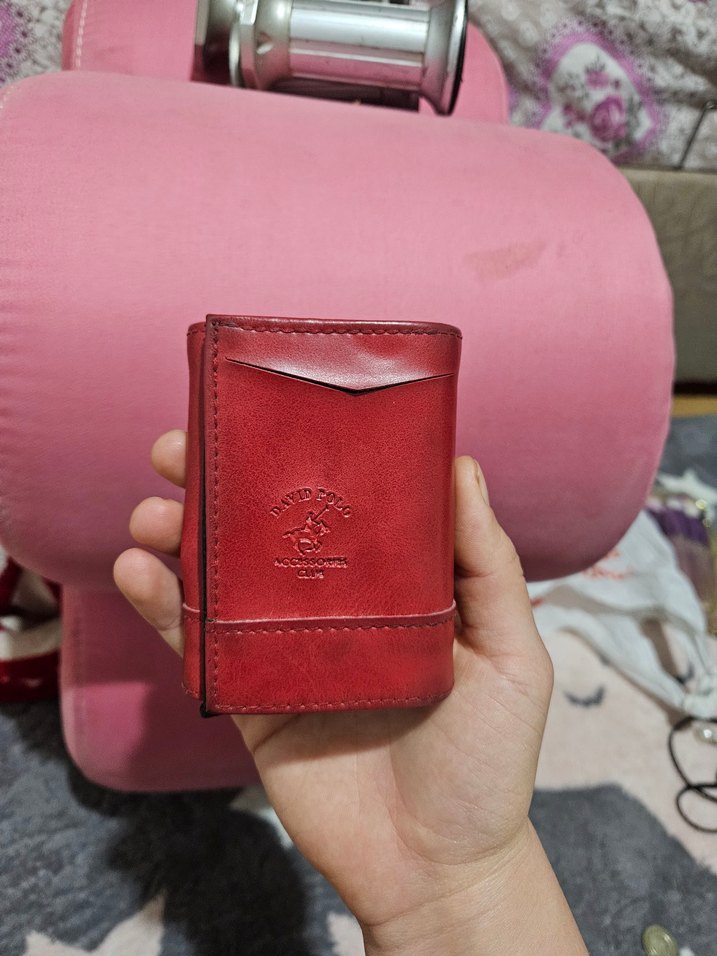 Kırmızı Deri kartlık - Görsel 2