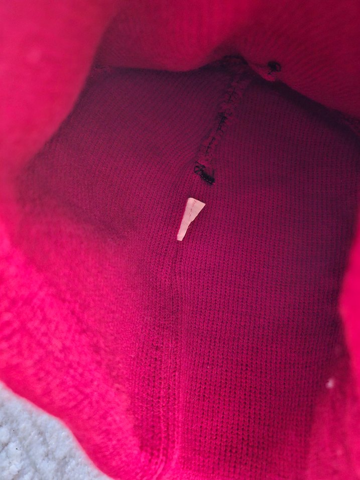 Kırmızı Örgü Kadın Bere - Görsel 4