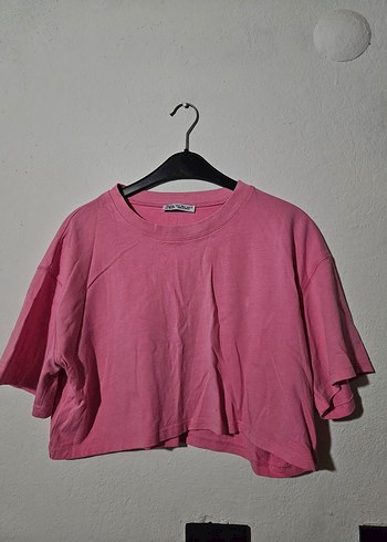 Pembe Tişört  Rahat Kesim - Görsel 2