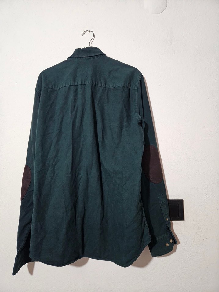 yeşil Erkek Gömlek Uzun Kollu - Görsel 3