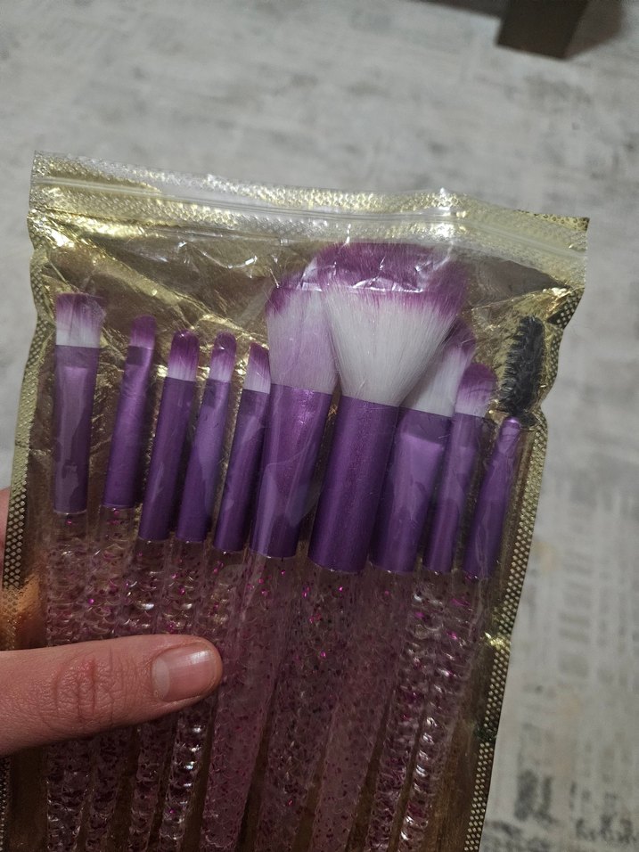 Mor Makyaj Fırçası Seti - Görsel 3
